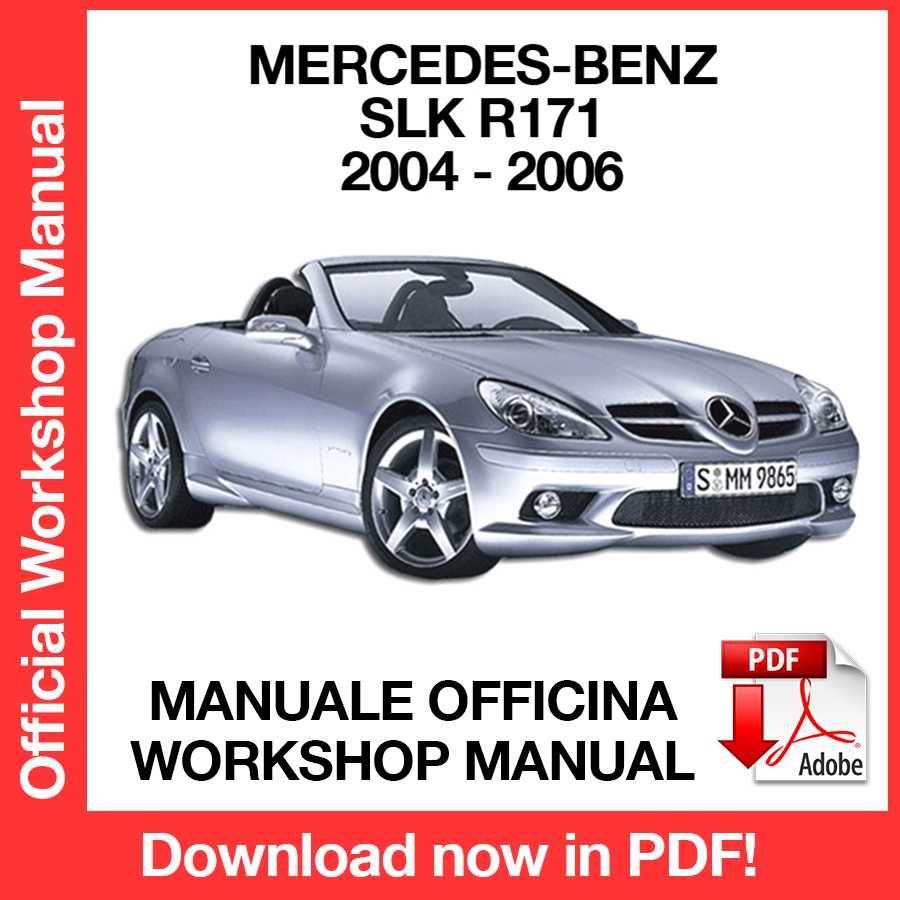 Workshop Manual Mercedes-Benz SLK R171 (2004-2006) (EN)