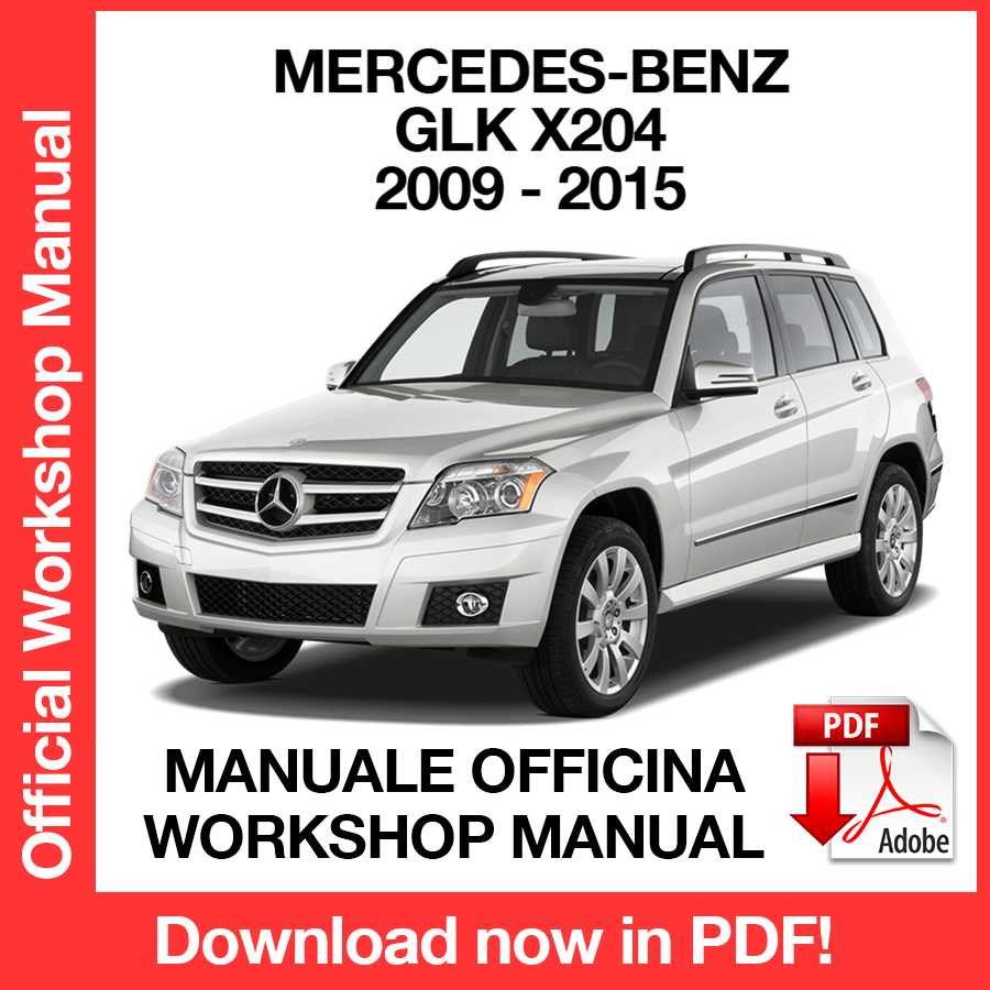 Workshop Manual Mercedes-Benz GLK X204 (2009-2015) (EN)