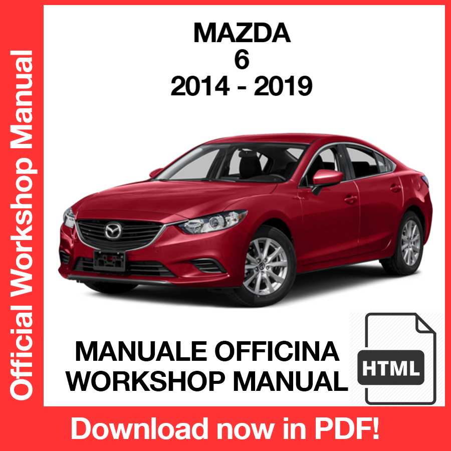 Workshop Manual Mazda 6 (2014-2019) (EN)