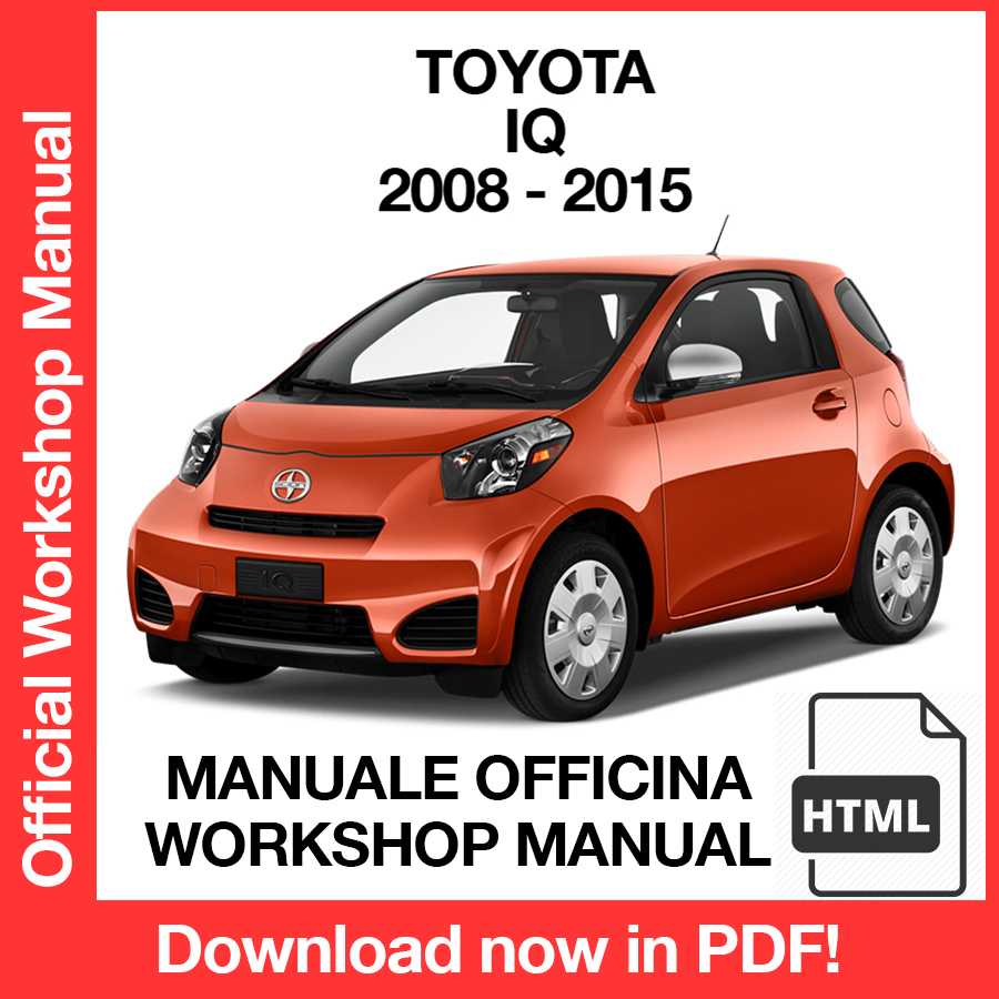 Manuale Officina Toyota IQ (2008-2015) (EN)