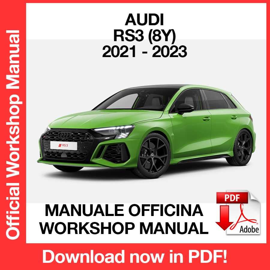 Workshop Manual Audi RS3 8Y (2021-2023) (EN)