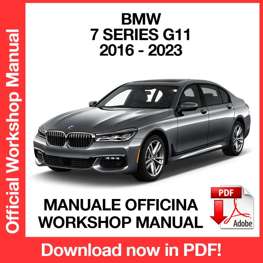 Workshop Manual BMW 7 Series G11 (2016-2022) (EN)
