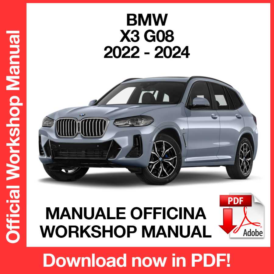 Workshop Manual BMW X3 G08 (2022-2024) (EN)