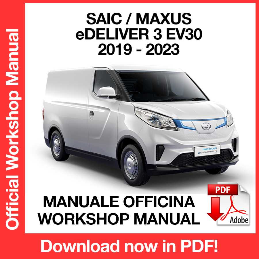 Workshop Manual Saic Maxus eDELIVER 3 EV30 (2019-2023) (EN)