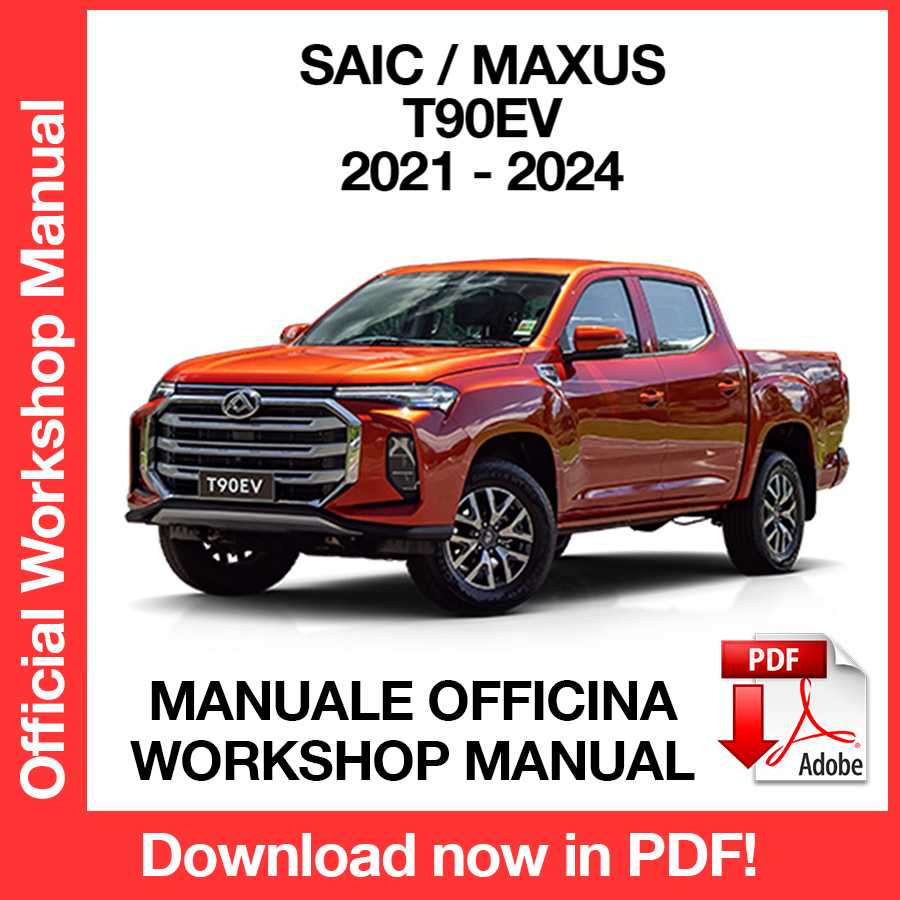 Workshop Manual Saic Maxus T90EV (2021-2024) (EN)