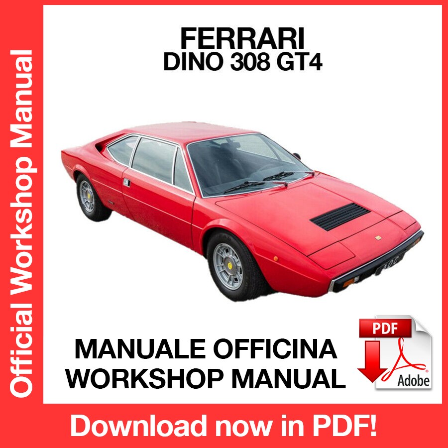 WORKSHOP MANUAL FERRARI DINO 308 GT4 (EN)