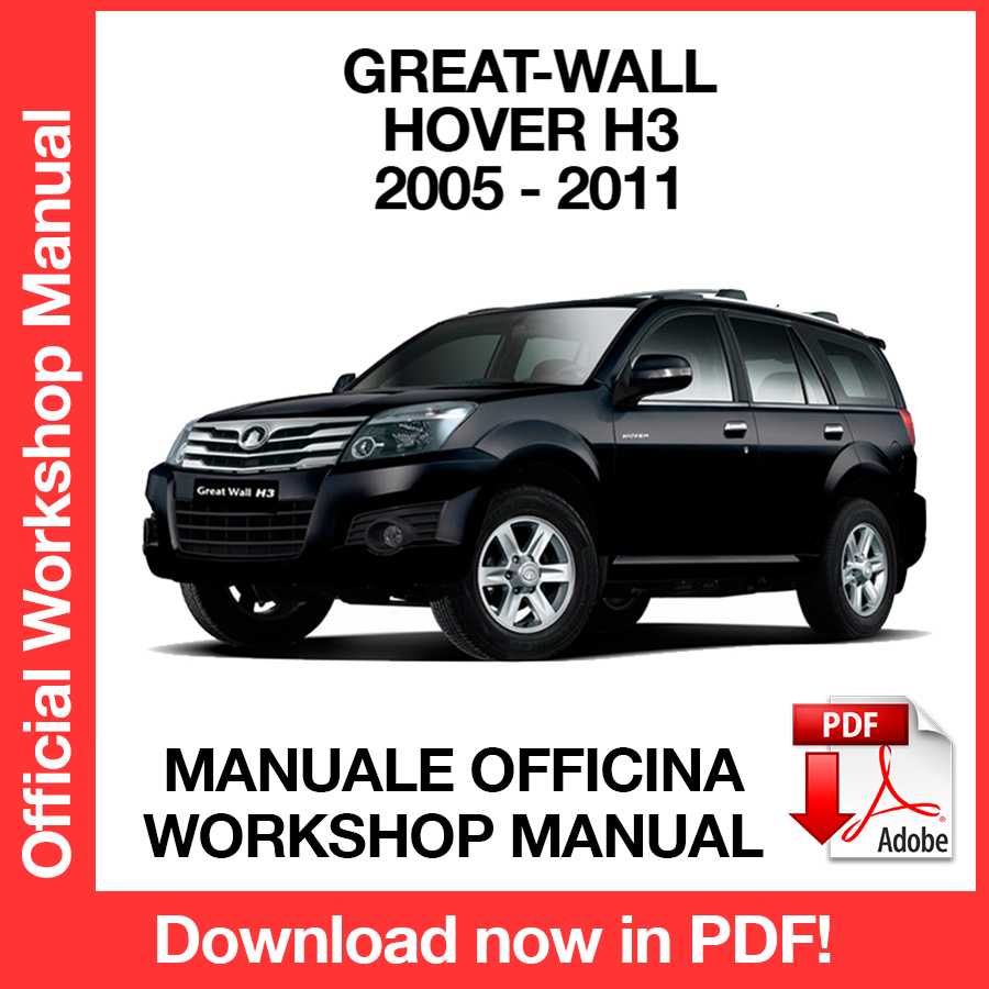 Workshop Manual Great Wall Hover H3 (2005-2011) (EN)