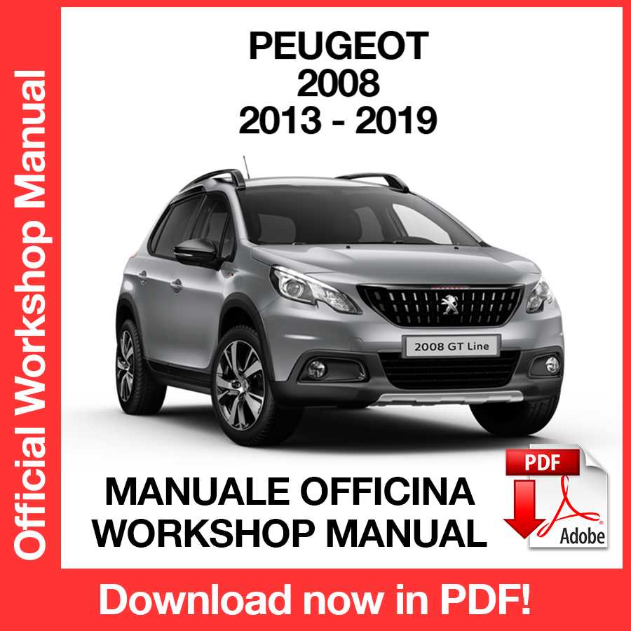 Workshop Manual Peugeot 2008 (2013-2019) (EN)