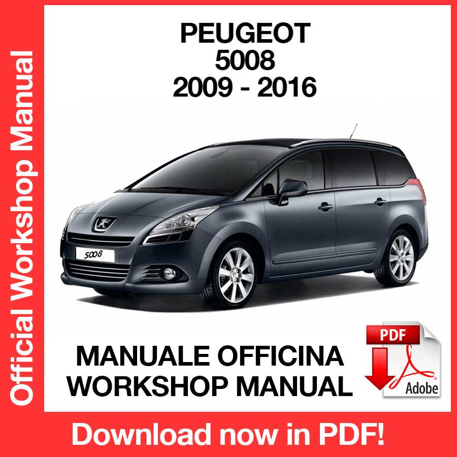 Workshop Manual Peugeot 5008 (2009-2016) (EN)