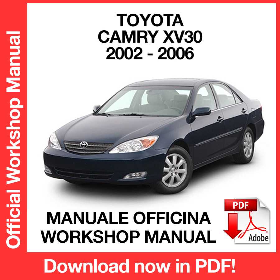 Manuale Officina Toyota Camry XV30 (2002-2006) (EN)