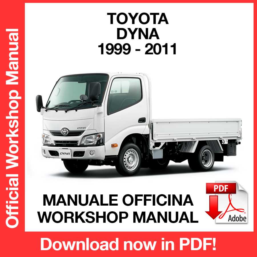 Manuale Officina Toyota Dyna (1999-2011) (EN)