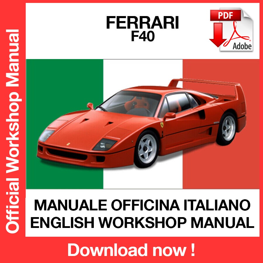 WORKSHOP MANUAL FERRARI F40 (ITA) (EN) (DE) (FR)