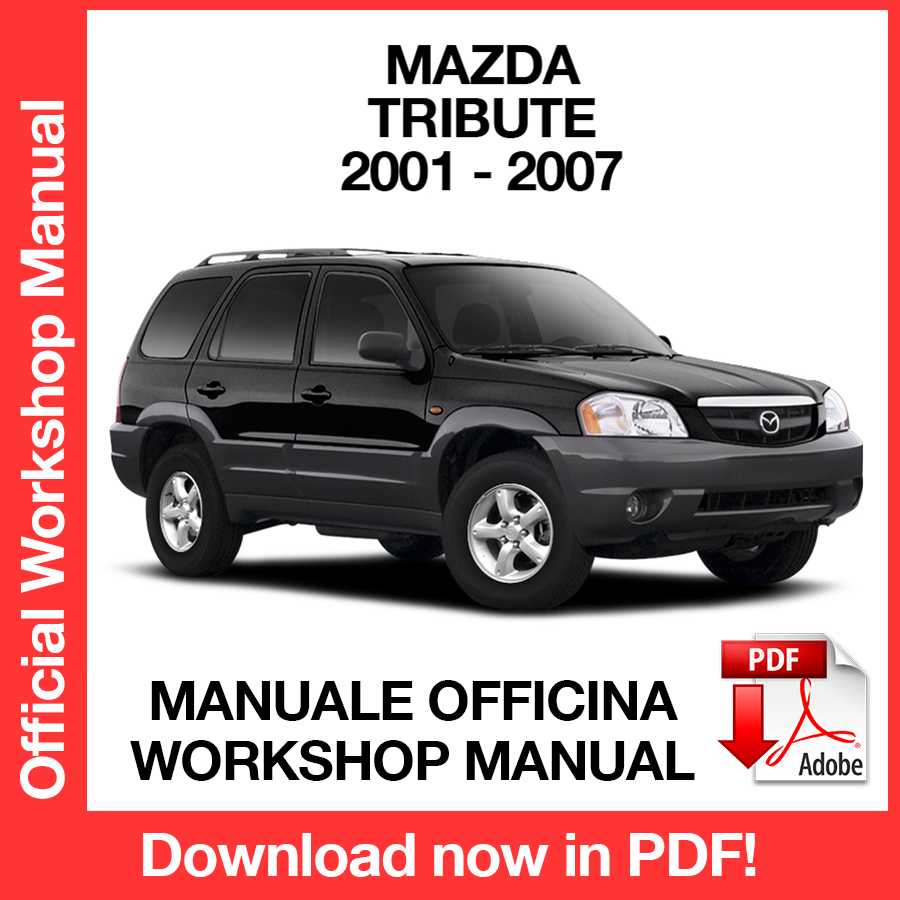 Workshop Manual Mazda Tribute (2001-2007) (EN)