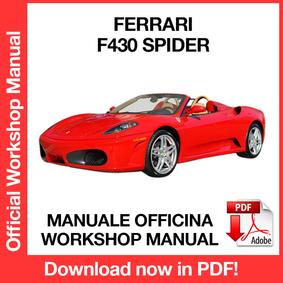 WORKSHOP MANUAL FERRARI F430 SPIDER (2004-2009) (EN)