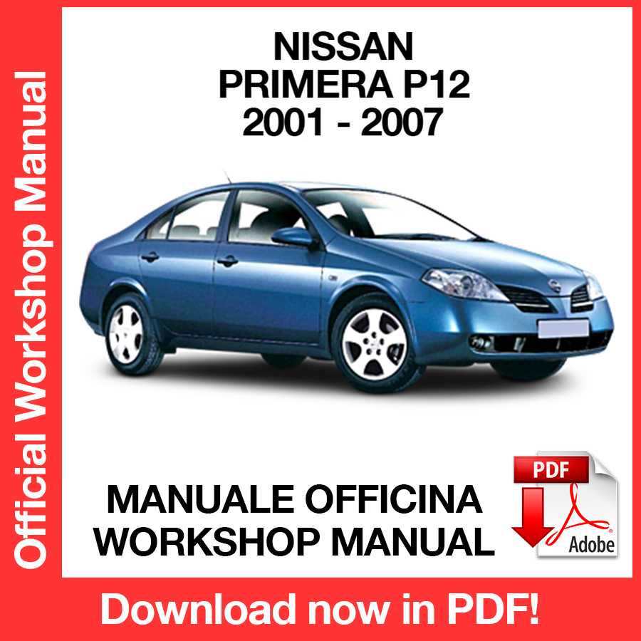 Workshop Manual Nissan Primera P12 (2001-2007) (EN)