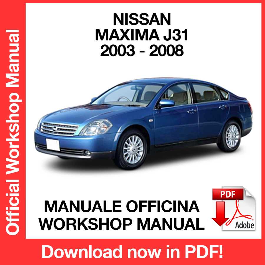 Workshop Manual Nissan Maxima J31 (2003-2008) (EN)