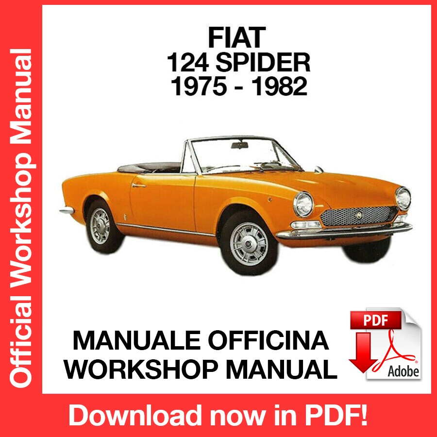 WORKSHOP MANUAL FIAT 124 SPIDER (1975-1982) (EN)