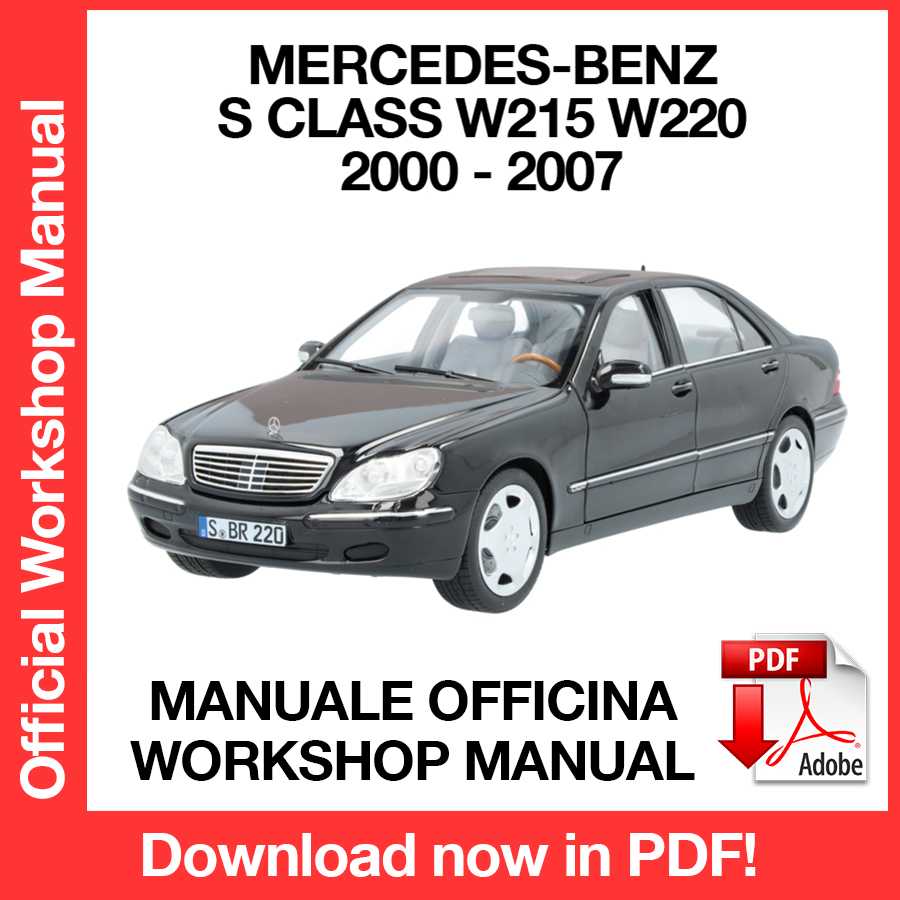 Workshop Manual Mercedes Benz S Class W215 W220 (2000-2007) (EN)