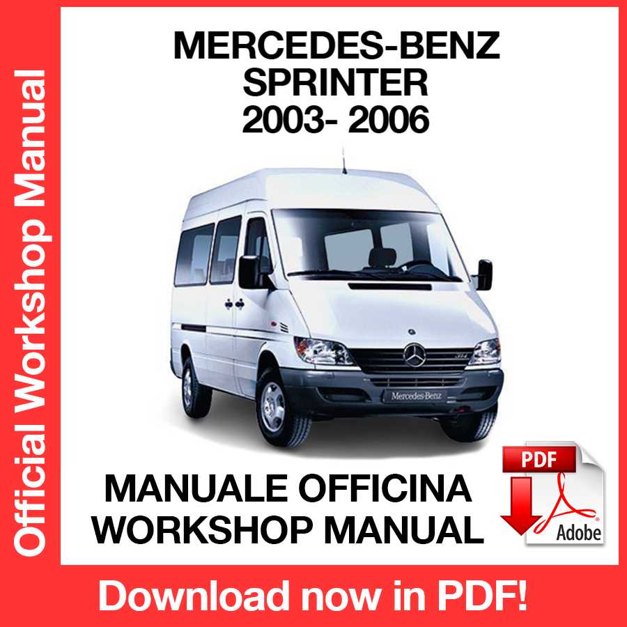 Workshop Manual Mercedes Benz Sprinter (2003-2006) (EN)