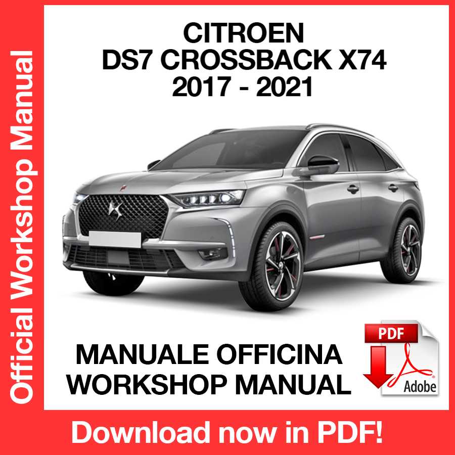 Workshop Manual Citroen DS7 Crossback X74 (2017-2021) (EN)