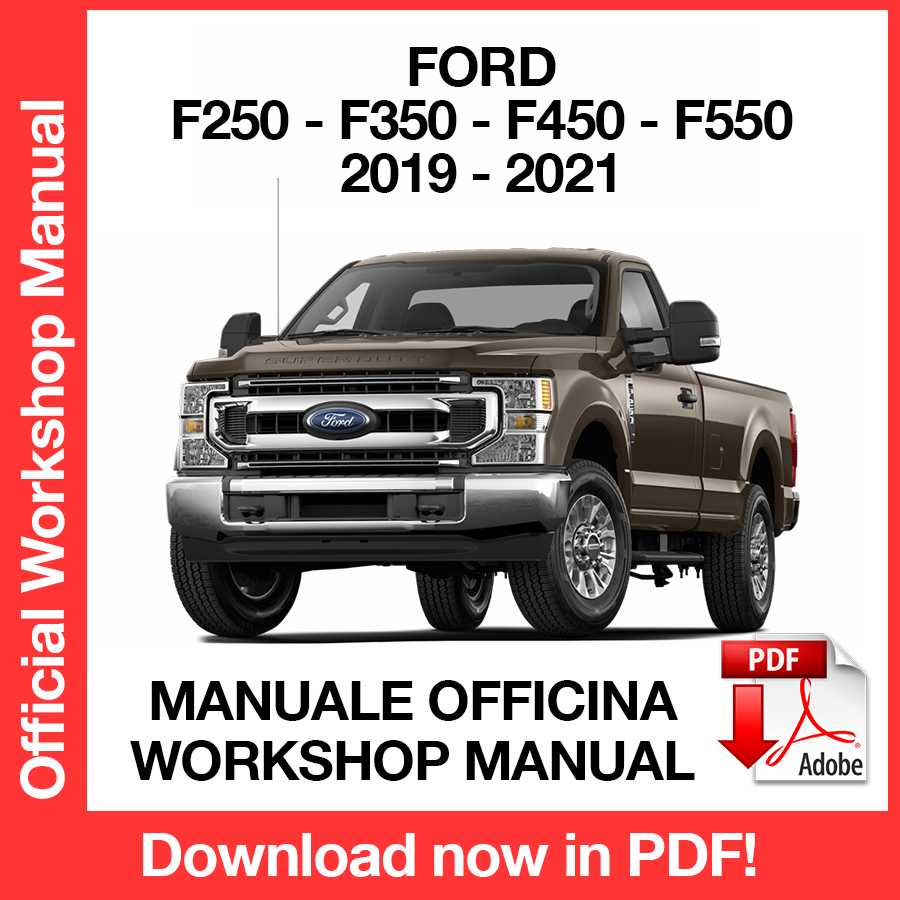 Workshop Manual Ford F-250 F-350 F-450 F-550 (2019-2021) (EN)