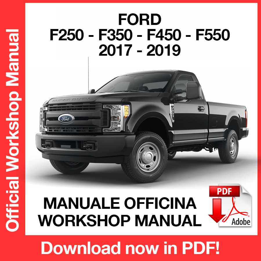 Workshop Manual Ford F-250 F-350 F-450 F-550 (2017-2018) (EN)