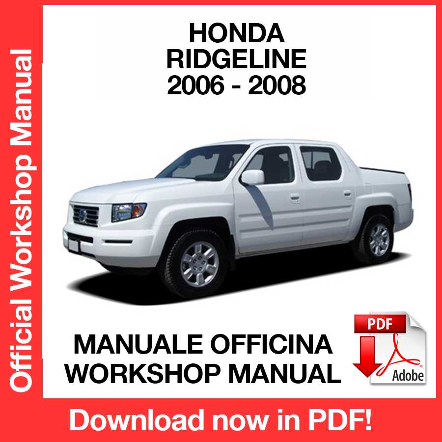 Workshop Manual Honda Ridgeline (2006-2008) (EN)