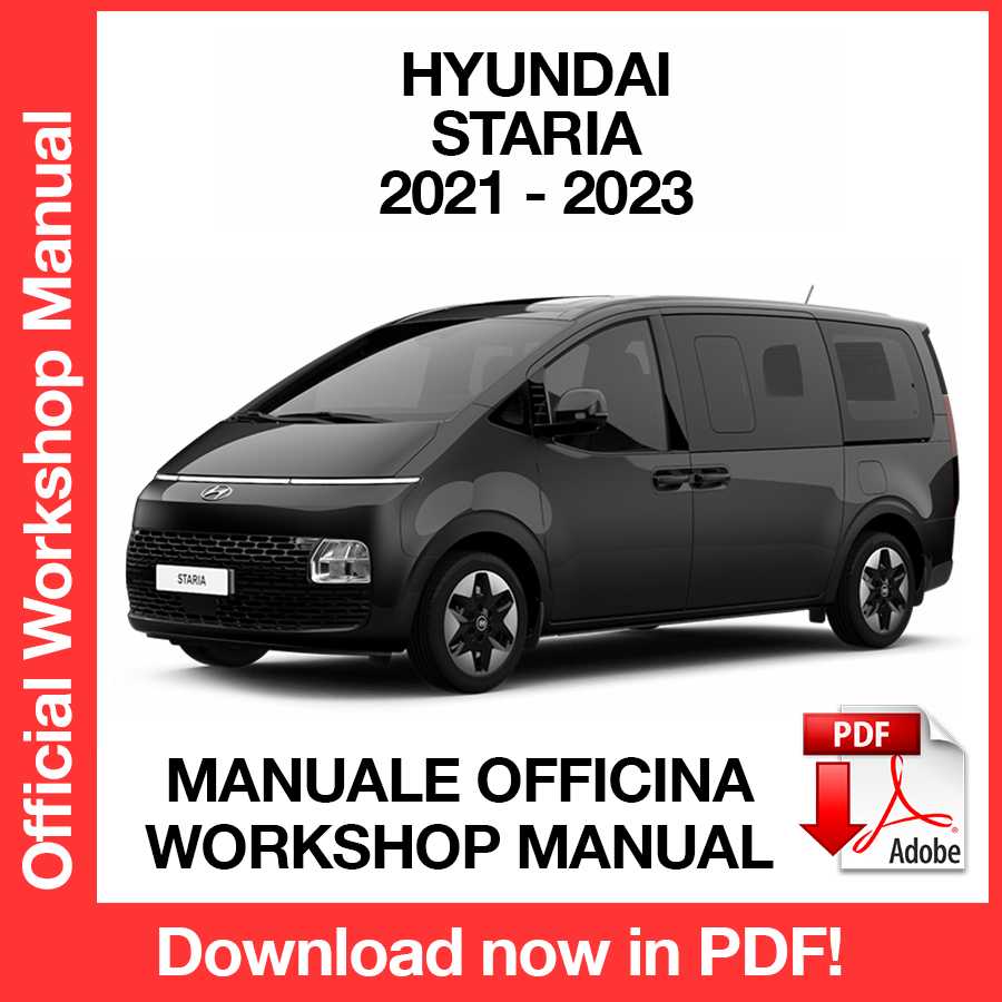 Workshop Manual Hyundai Staria (2021-2023) (EN)