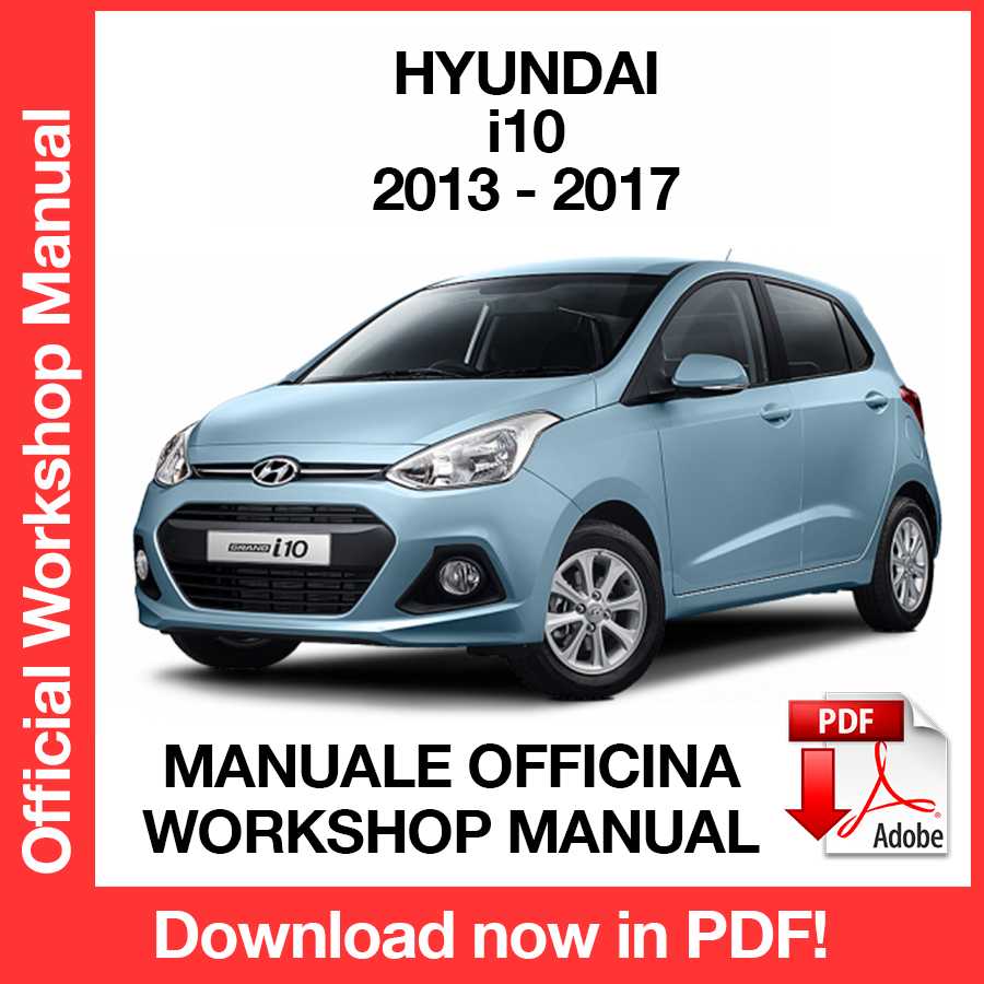 Manuale Officina Hyundai i10 (2013-2017) (EN)