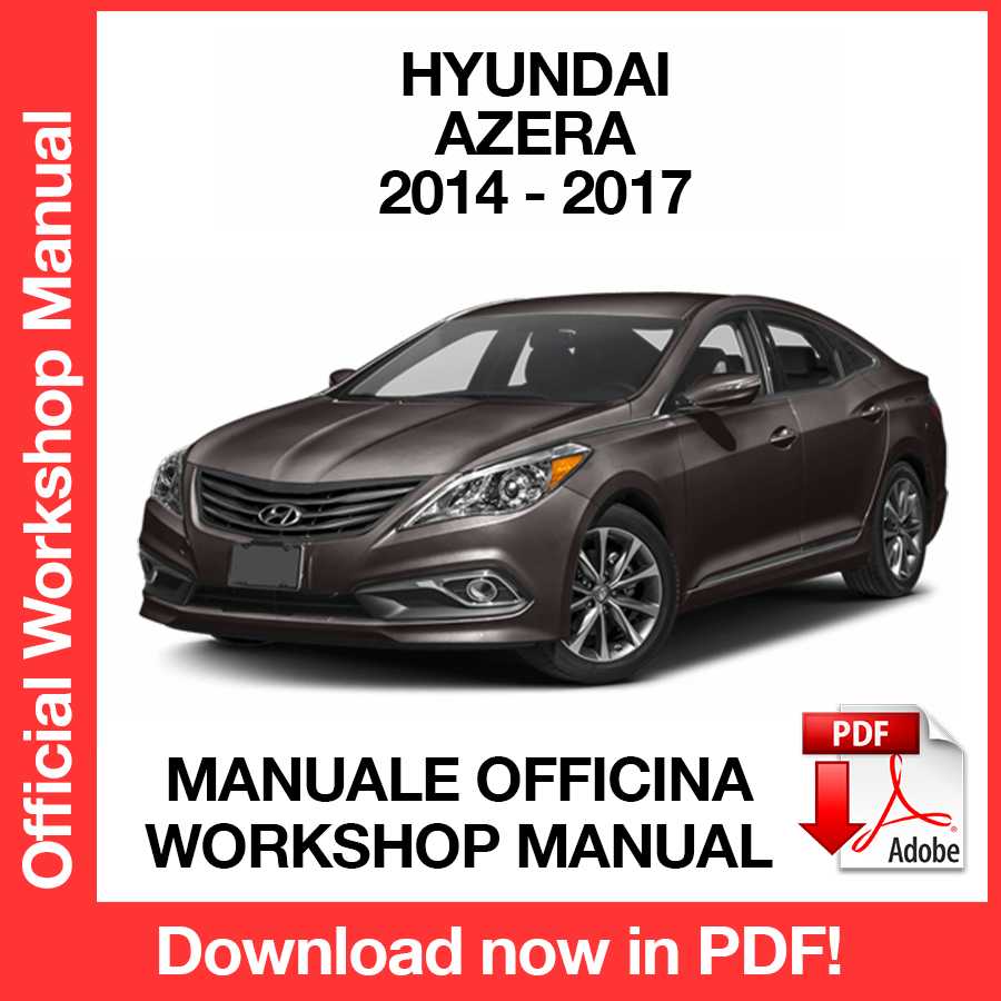 Manuale Officina Hyundai Azera (2014-2017) (EN)