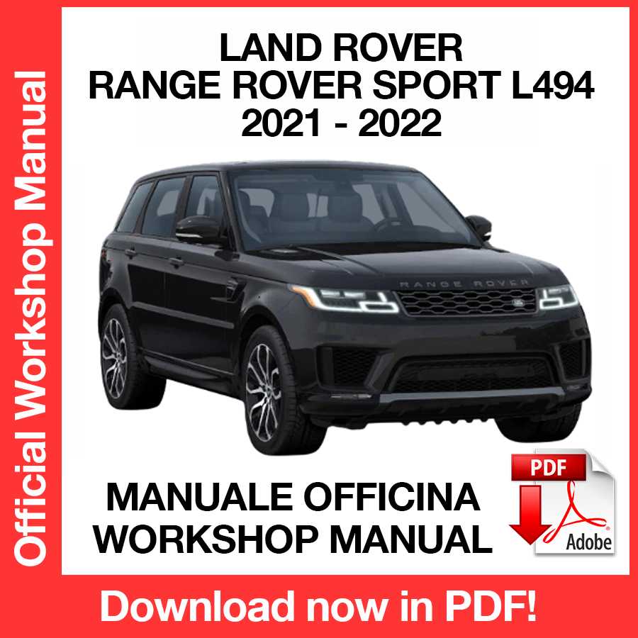 Workshop Manual Land Rover Range Rover Sport L494 (2021-2023) (EN)