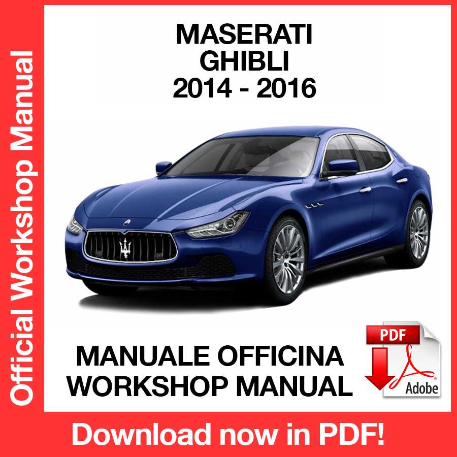 Workshop Manual Maserati Ghibli (2014-2016) (EN)