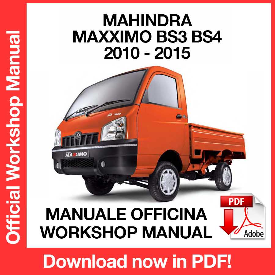 Workshop Manual Mahindra Maxximo (2010-2015) (EN)