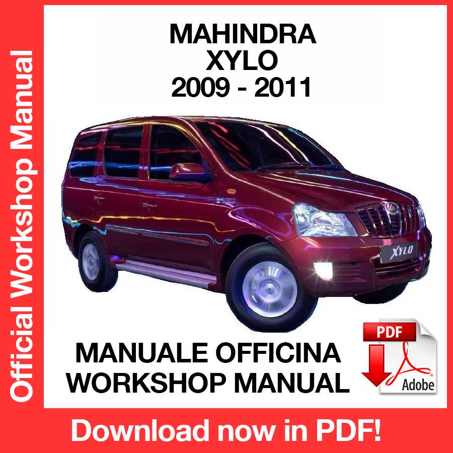 Workshop Manual Mahindra Xylo (2009-2011) (EN)