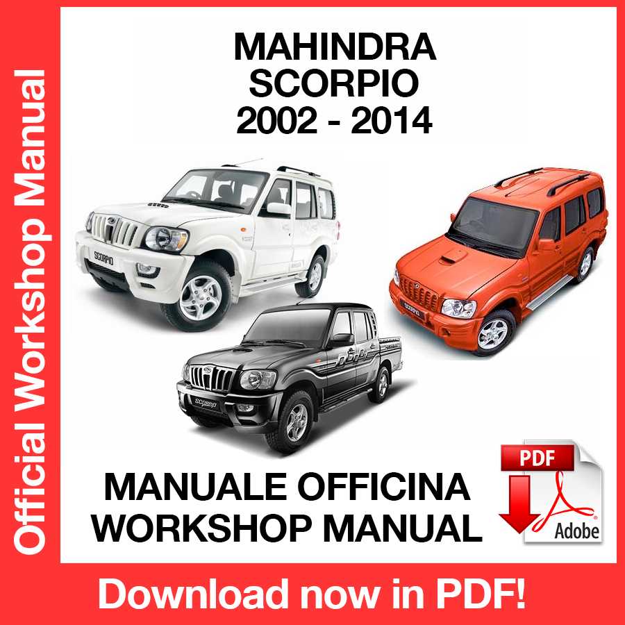 Workshop Manual Mahindra Scorpio (2002-2014) (EN)