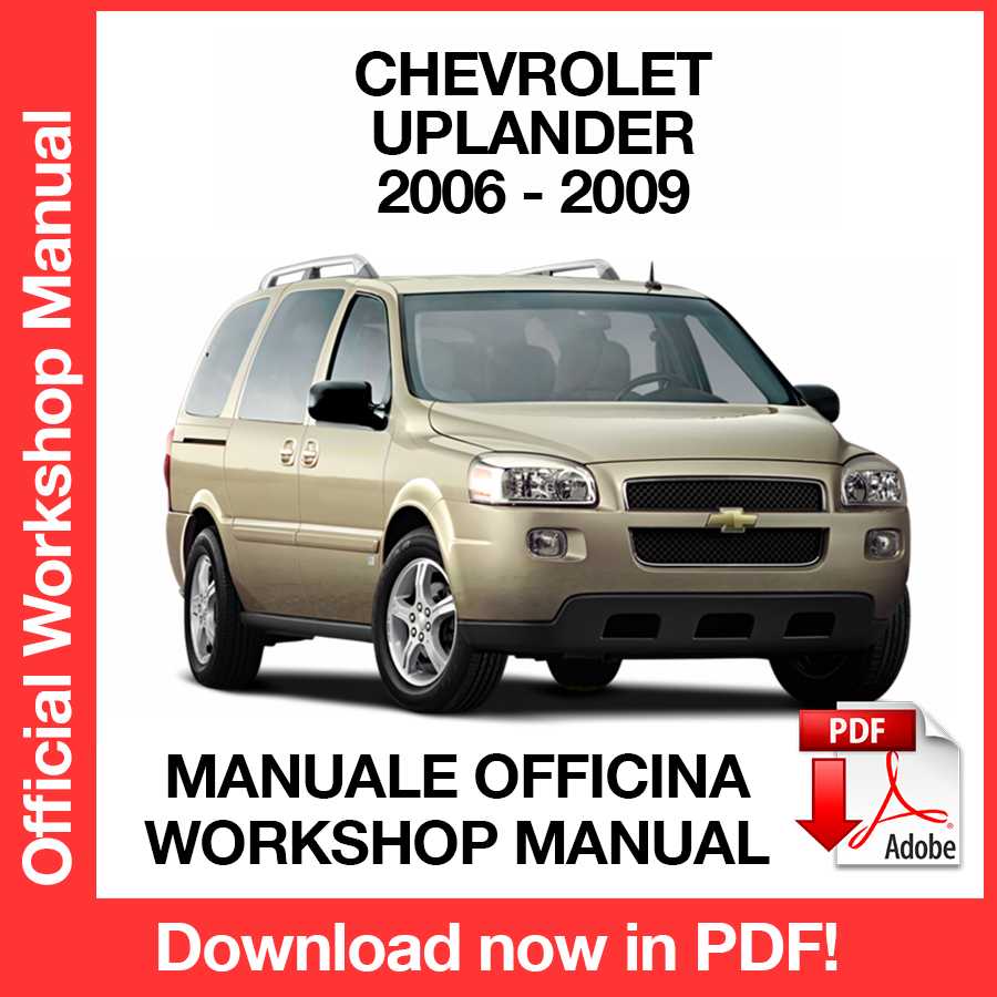 Workshop Manual Chevrolet Uplander (2005-2009) (EN)