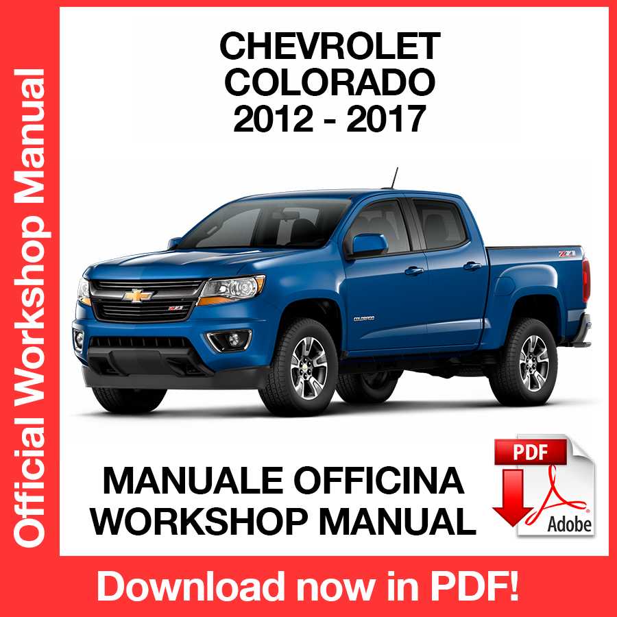Workshop Manual Chevrolet Colorado (2012-2017) (EN)