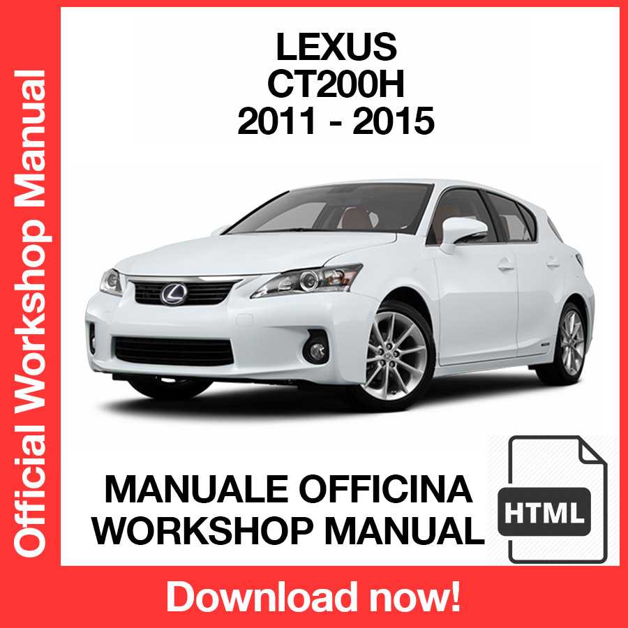 Workshop Manual Lexus CT200H (2011-2015) (EN)