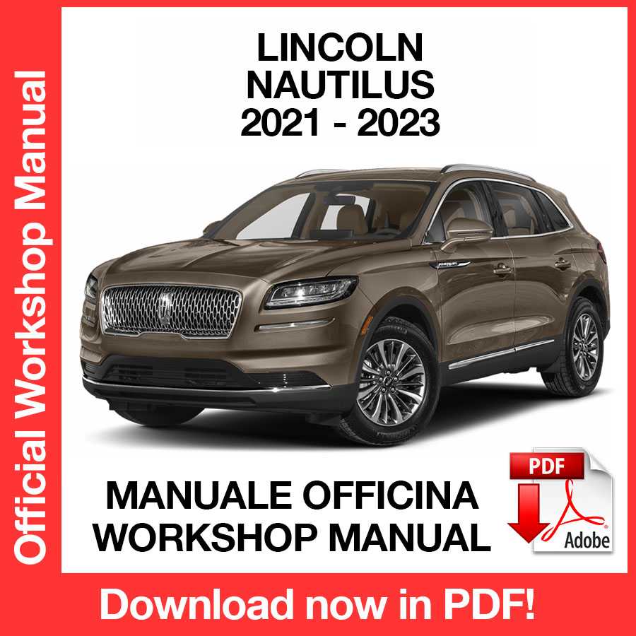 Workshop Manual Lincoln Nautilus (2021-2023) (EN)