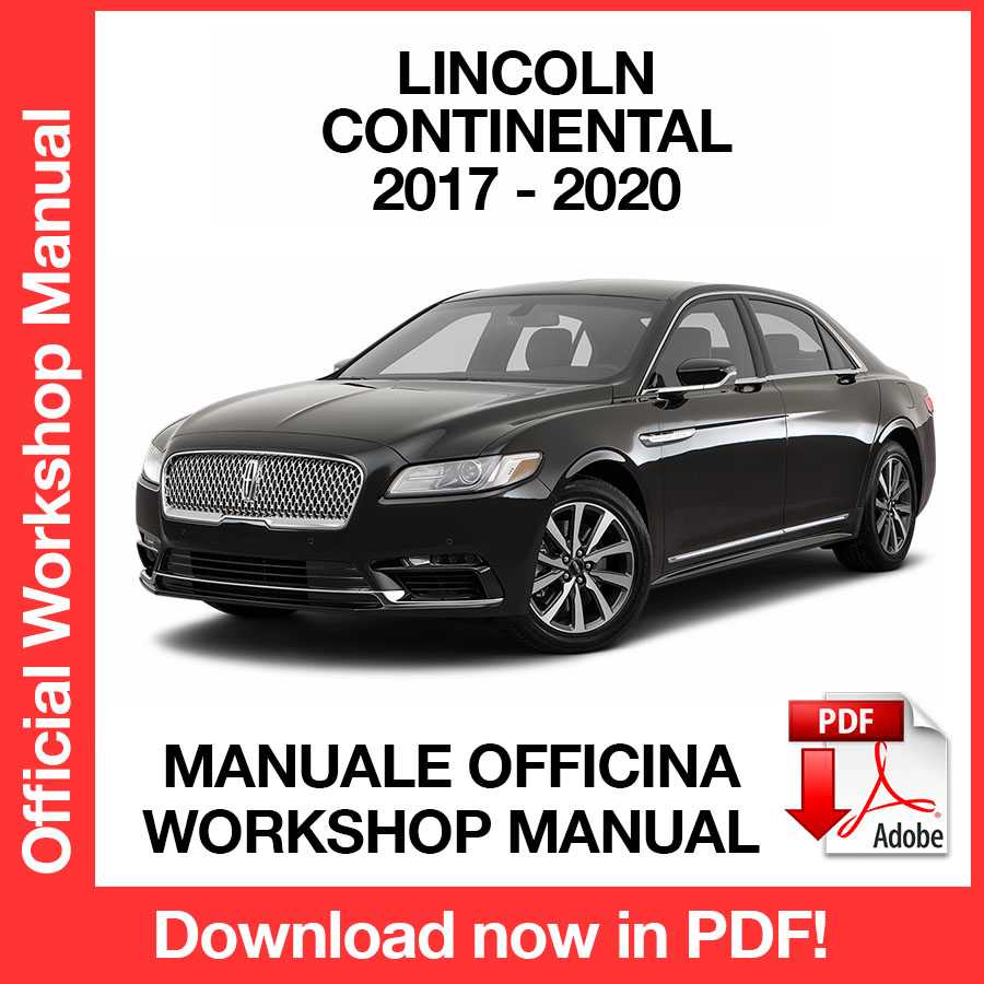 Workshop Manual Lincoln Continental (2017-2020) (EN)