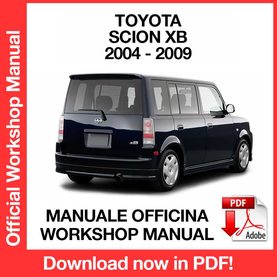 Workshop Manual Toyota Scion XB (2004-2009) (EN)