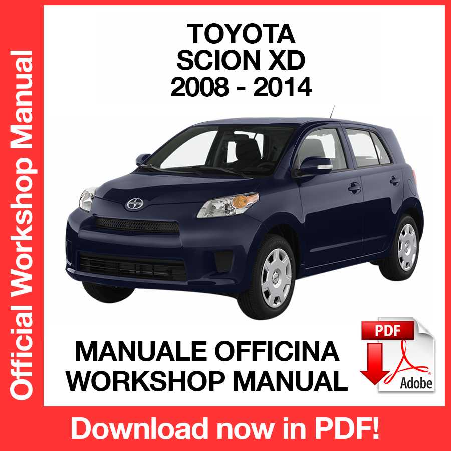Workshop Manual Toyota Scion XD (2008-2014) (EN)