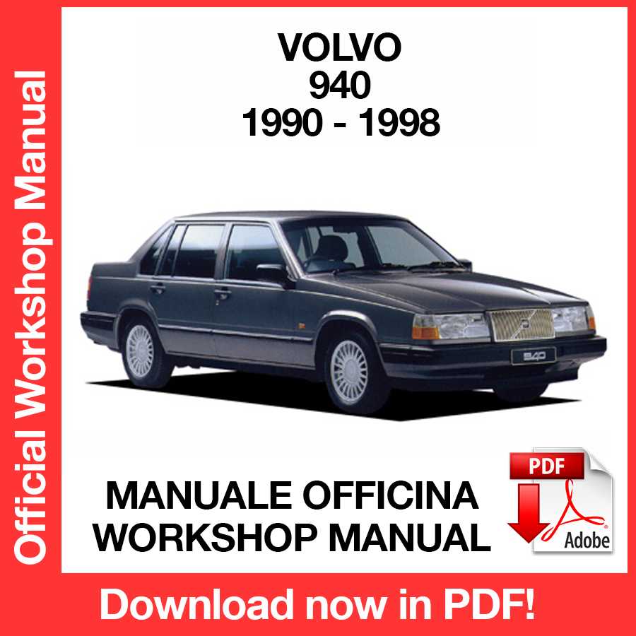 Workshop Manual Volvo 940 (1990-1998) (EN)