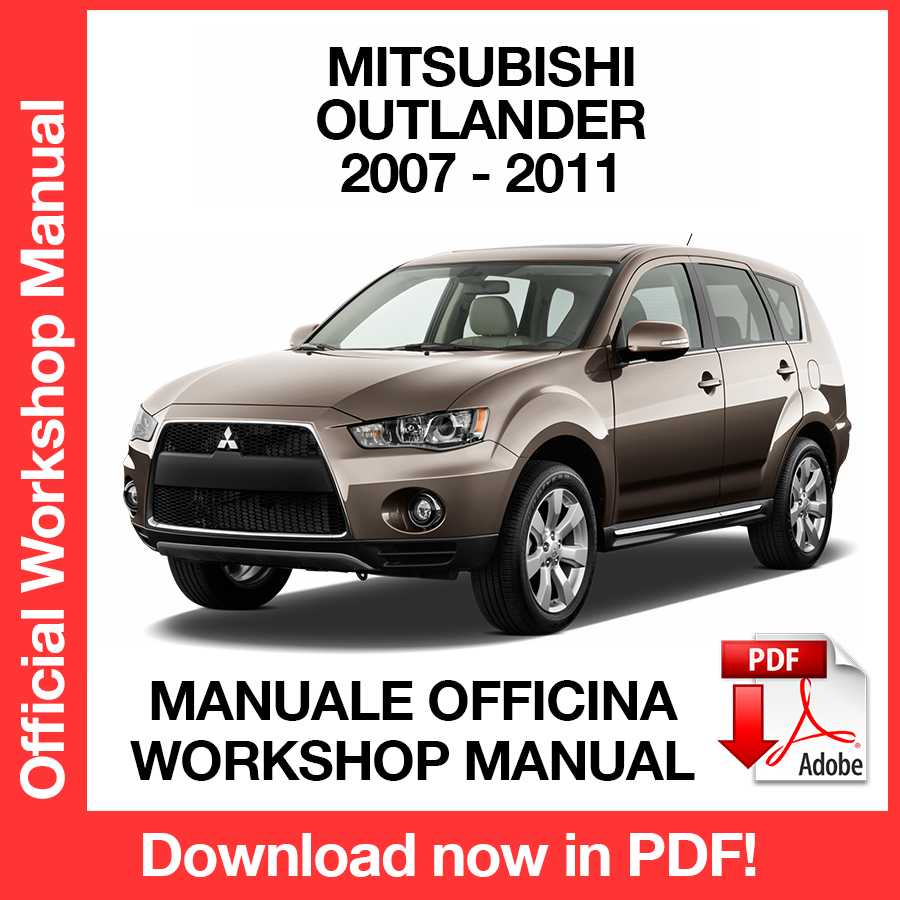 Workshop Manual Mitsubishi Outlander (2007-2011) (EN)