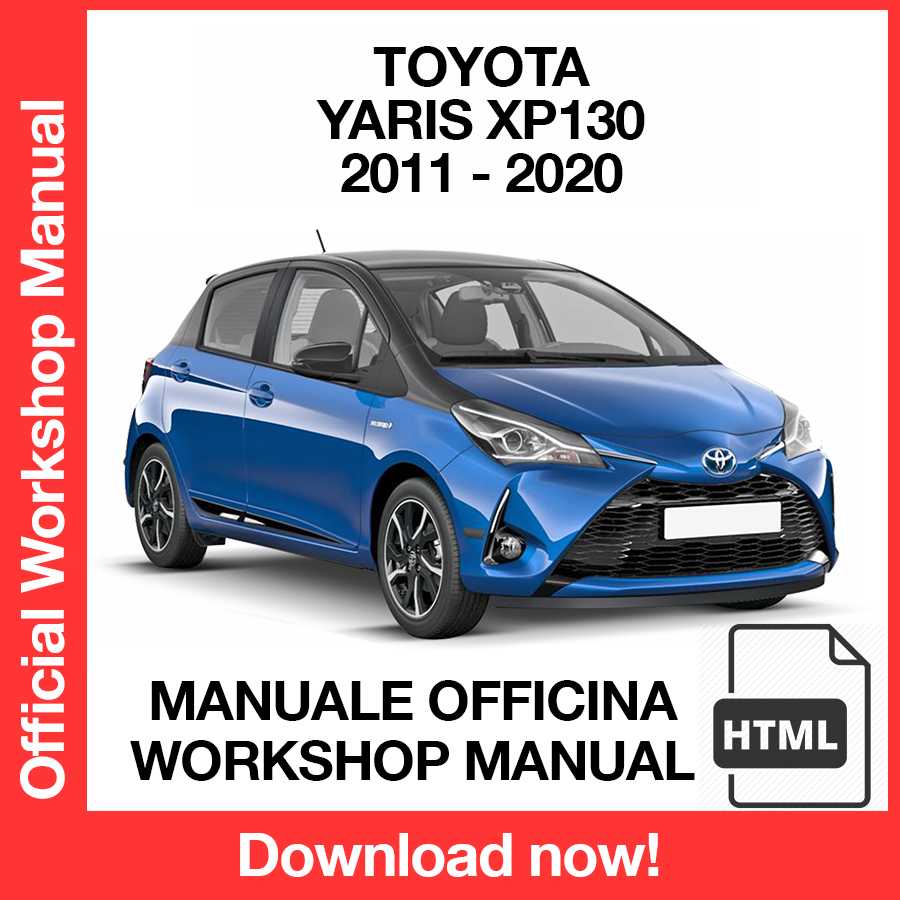 Workshop Manual Toyota Yaris XP130 (2011-2020) (EN)