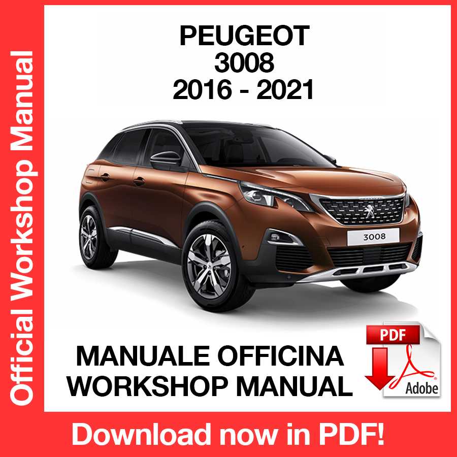 Workshop Manual Peugeot 3008 (2016-2021) (EN)
