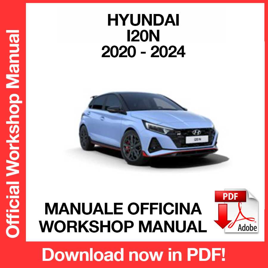 Manuale Officina Hyundai i20N (2020-2024) (ITA)