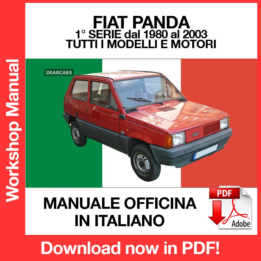 WORKSHOP MANUAL FIAT PANDA 1 (1980-2003) (ITA)