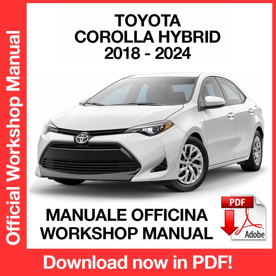 Manuale Officina Toyota Corolla / Hybrid (2018-2024) (EN)