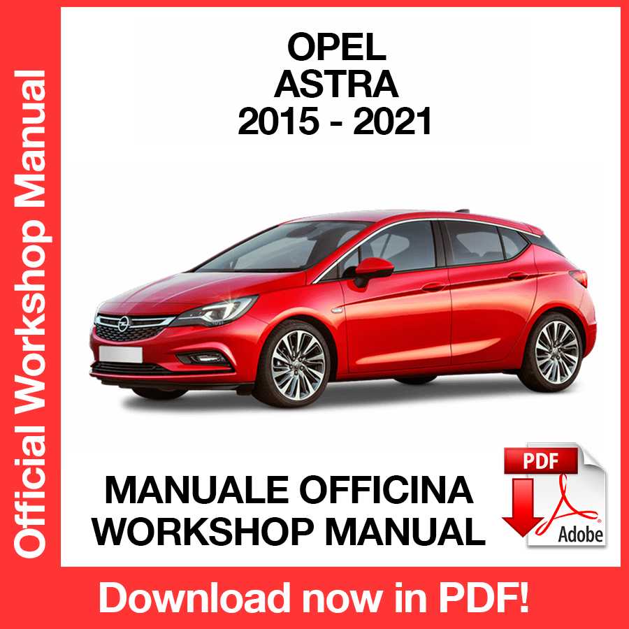 Workshop Manual Opel Astra K (2015-2021) (EN)